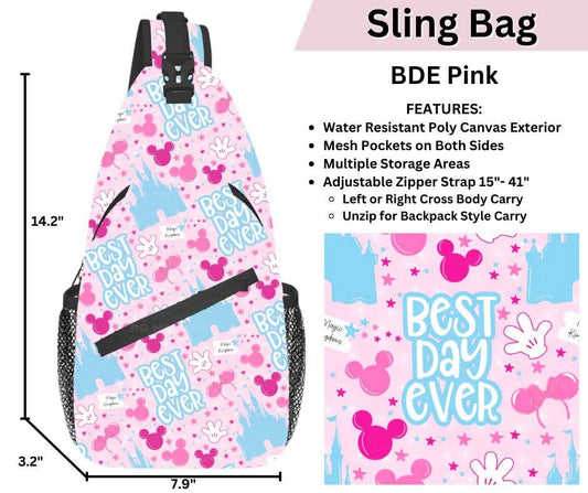 BDE Pink Sling Bag