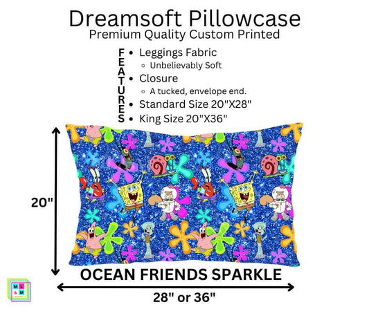 Ocean Friends Sparkle Dreamsoft Pillowcase