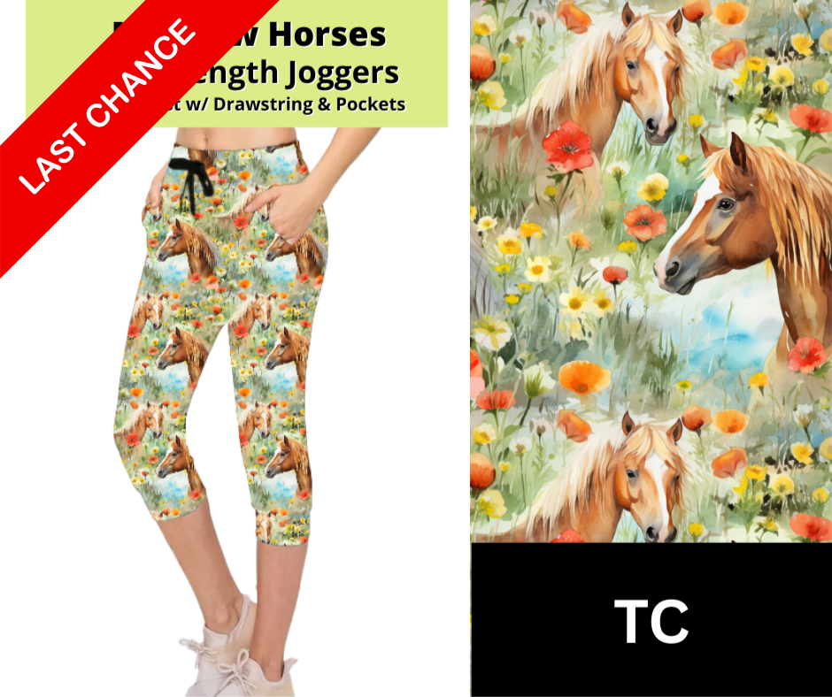 Meadow Horses Jogger Capri