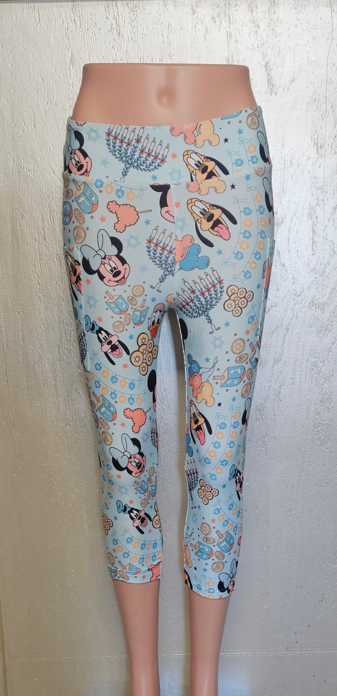 Hanukkah Friends leggings and capris with pockets