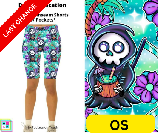 Death's Vacation Shorts w/ Pockets
