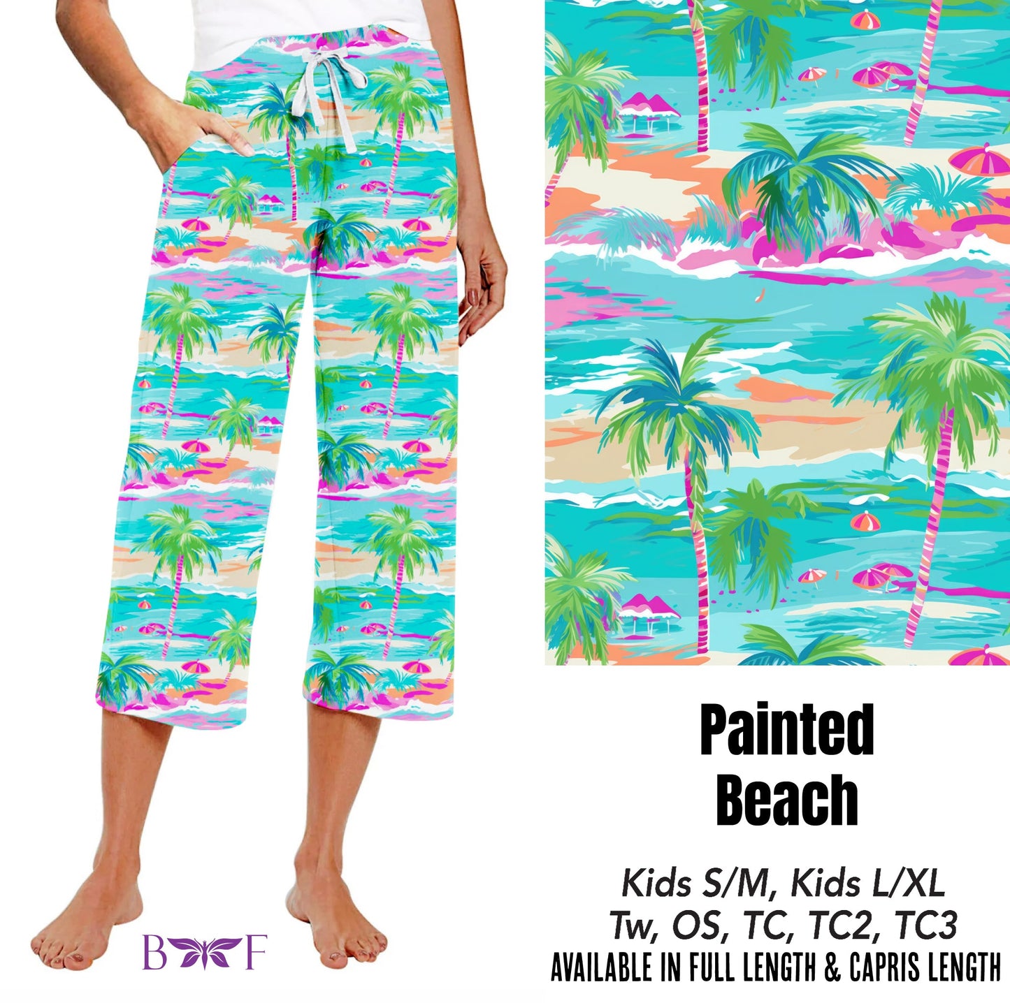 Painted Beach 8" Biker Shorts and skorts with pockets