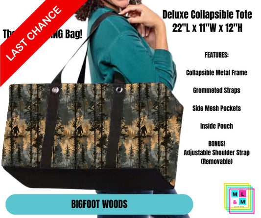Bigfoot Woods Collapsible Tote