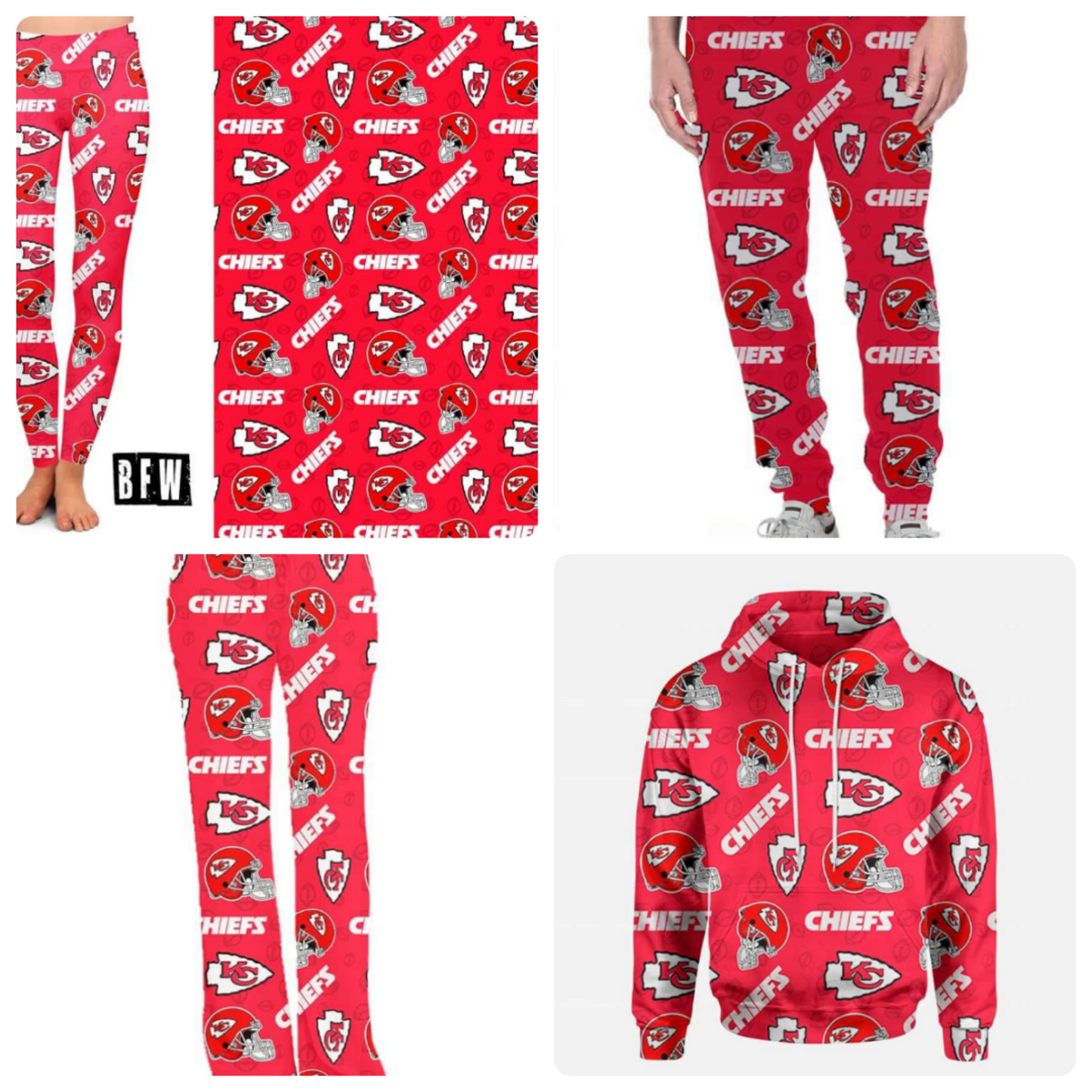 Kansas City legging, lounge pants, joggers and zip up hoodies