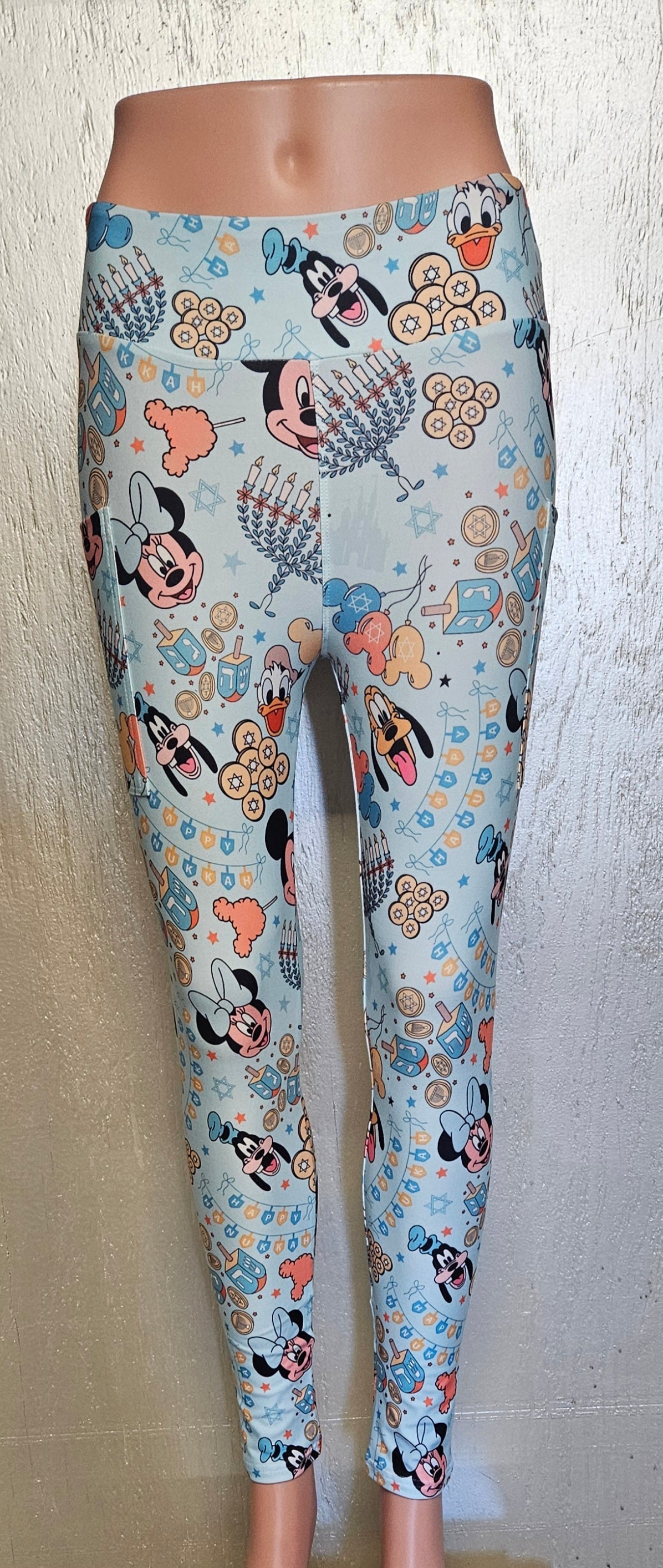 Hanukkah Friends leggings and capris with pockets