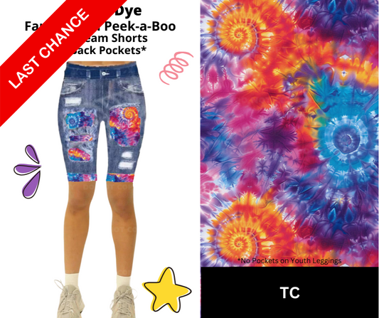Cosmic Dye Faux Denim Jamaica Shorts