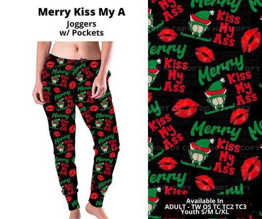 Merry Kiss My A Joggers