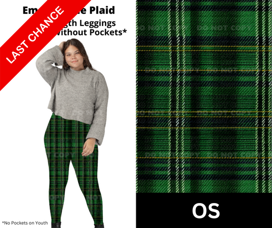 Emerald Isle Plaid Full Length Leggings w/ Pockets