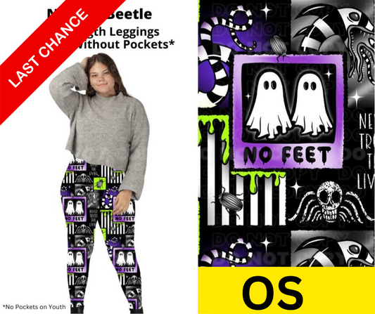 No Feet Beetle Full Length Leggings w/ Pockets