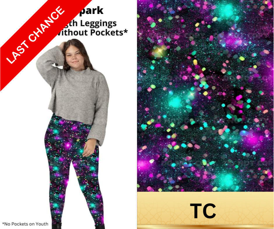 Neon Spark Full Length Leggings w/ Pockets