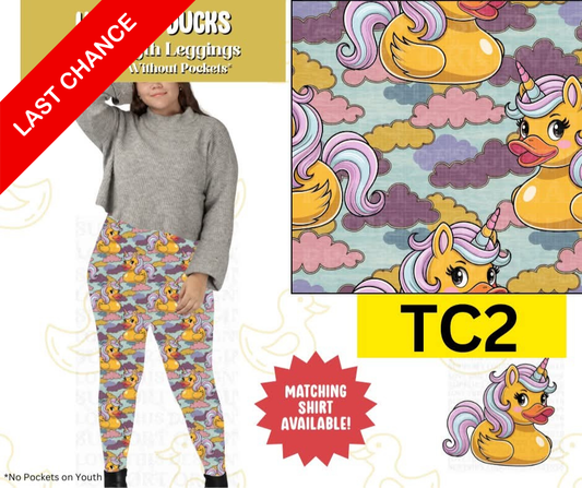 Unicorn Ducks Full Length Leggings w/ Pockets