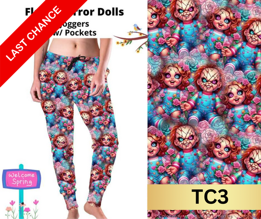 Floral Horror Dolls Joggers