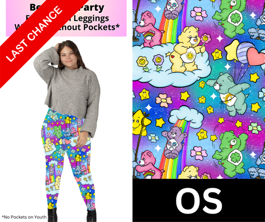 Bear Star Party Full Length Leggings w/ Pockets