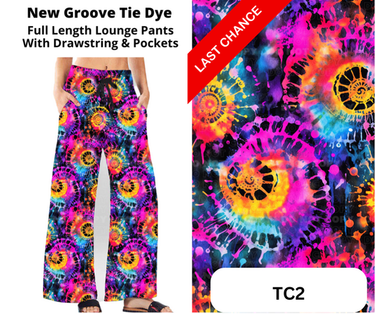 New Groove Tie Dye Full Length Lounge Pants