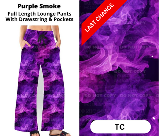 Purple Smoke Full Length Lounge Pants