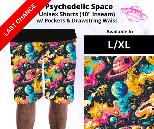 Psychedelic Space Unisex Shorts