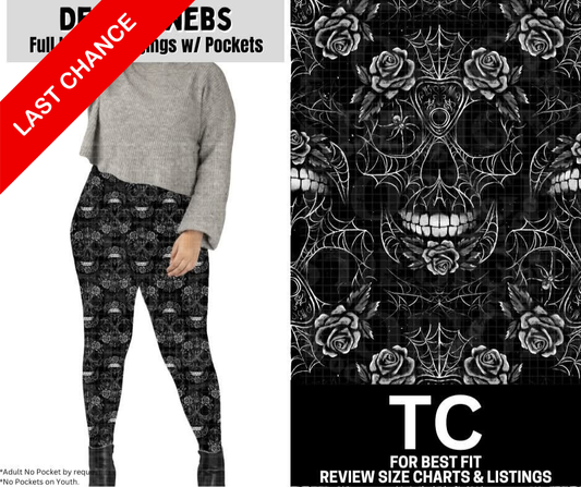 Deadly Webs Full Length Leggings w/ Pockets