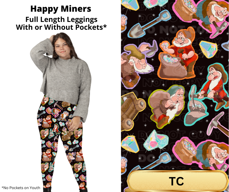 Happy Miners Full Length Leggings w/ Pockets