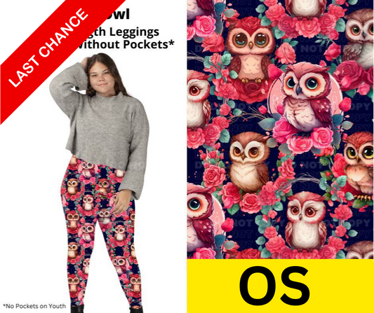 Rosie Owl Full Length Leggings w/ Pockets
