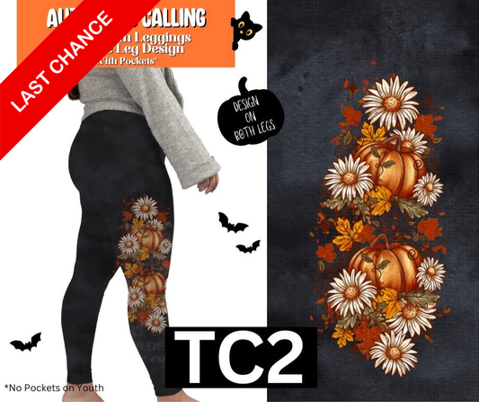 Autumn is Calling Full Length Leggings w/ Side Leg Designs