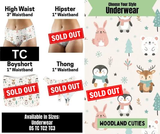 Woodland Cuties High Waist Underwear