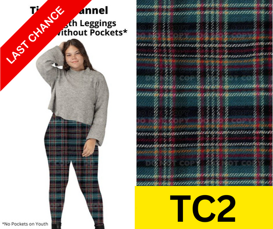Timber Flannel Full Length Leggings w/ Pockets