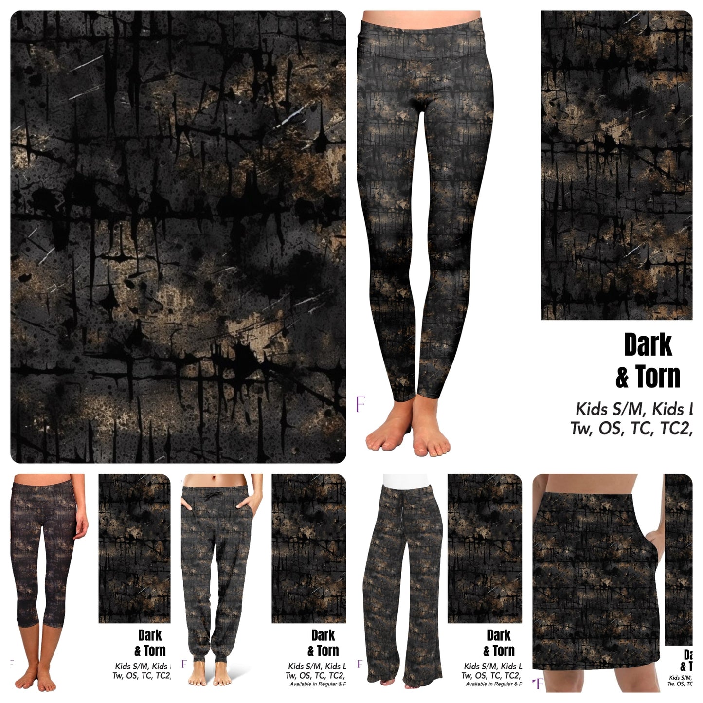 Dark & Torn leggings with pockets