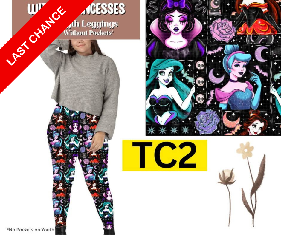 Witchy Princesses Full Length Leggings w/ Pockets