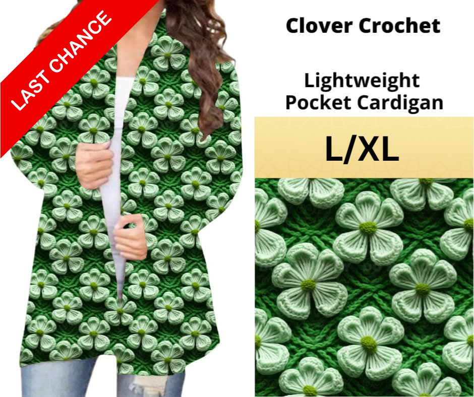 Clover Crochet Pocket Cardigan