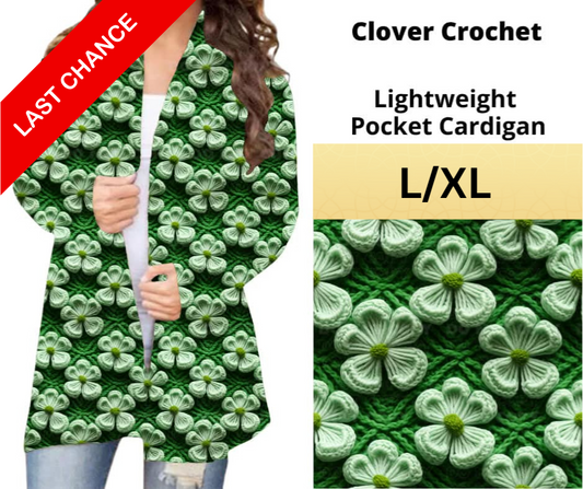Clover Crochet Pocket Cardigan