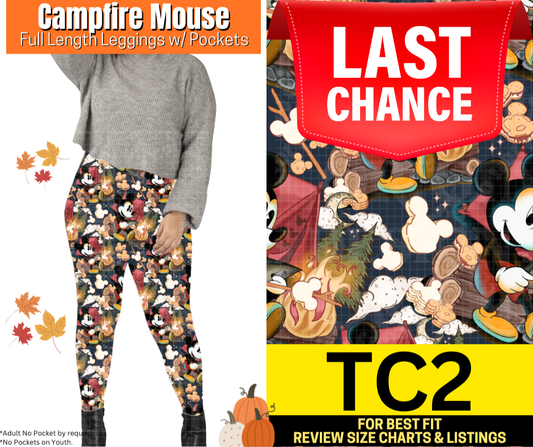 Campfire Mouse Full Length Leggings w/ Pockets