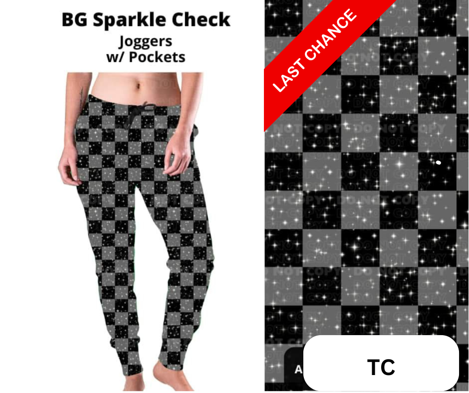 BG Sparkle Check Joggers