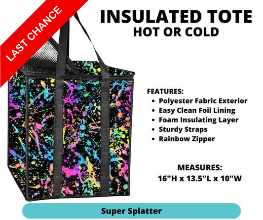 Super Splatter Insulated Tote