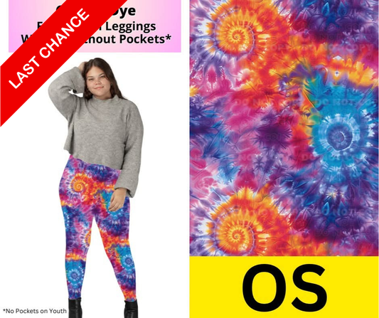Cosmic Dye Full Length Leggings w/ Pockets