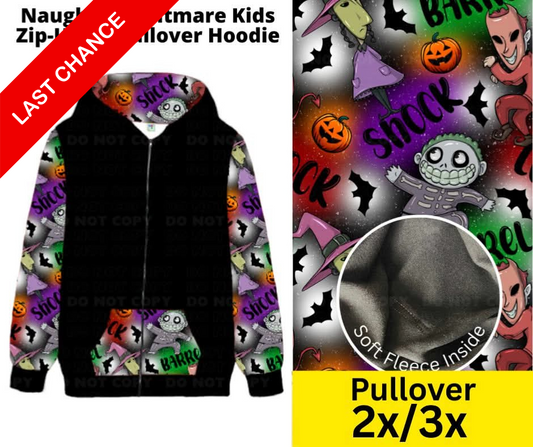 Naughty Nightmare Kids Pullover Hoodie