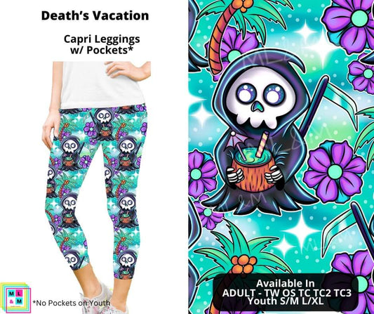 Death's Vacation Capri Length w/ Pockets