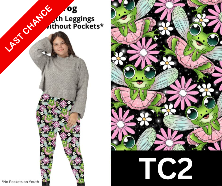 Fairy Frog Full Length Leggings w/ Pockets