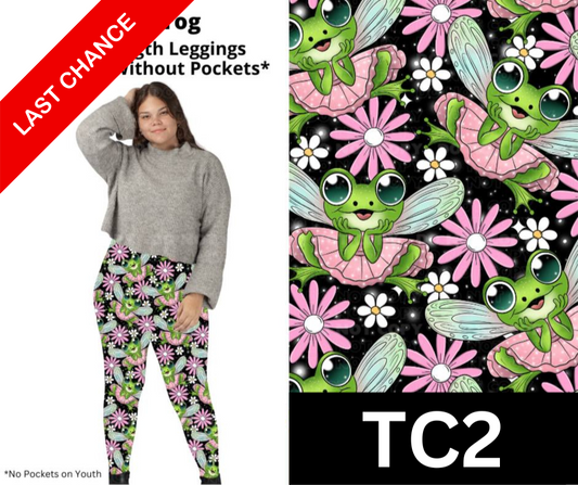 Fairy Frog Full Length Leggings w/ Pockets