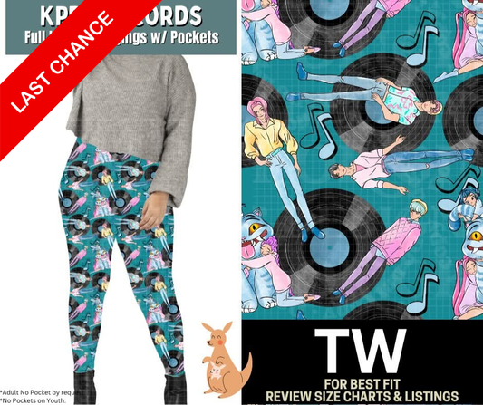 KPDH Records Full Length Leggings w/ Pockets