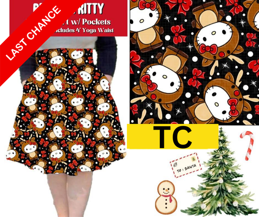 Reindeer Kitty Swing Skirt