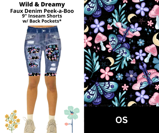 Wild & Dreamy Faux Denim Jamaica Shorts
