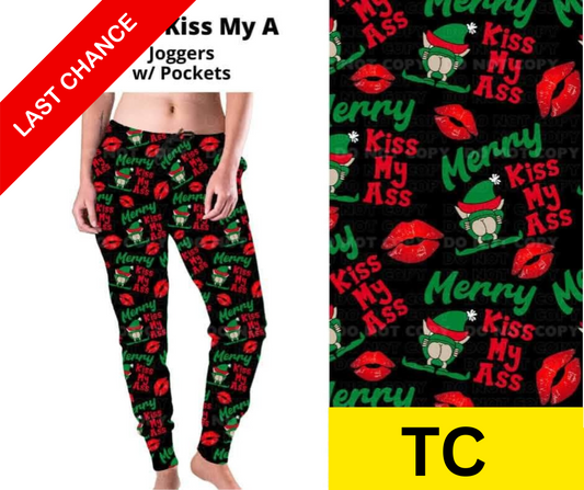 Merry Kiss My A Joggers