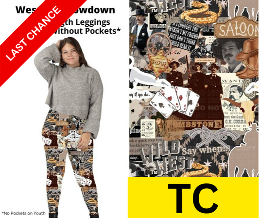 Western Showdown Full Length Leggings w/ Pockets