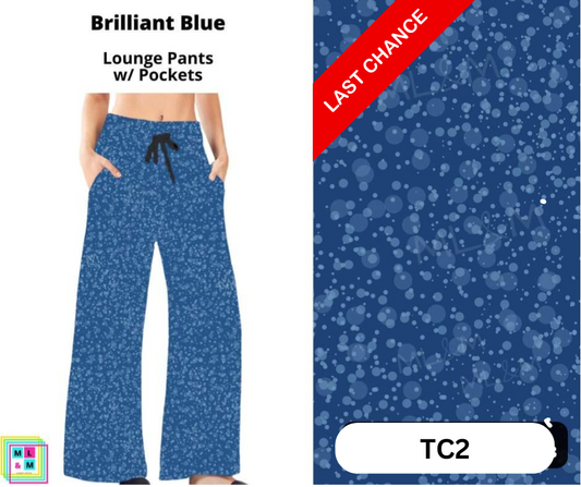 Brilliant Blue Full Length Lounge Pants