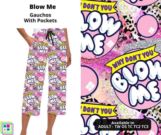 Blow Me Capri Gauchos