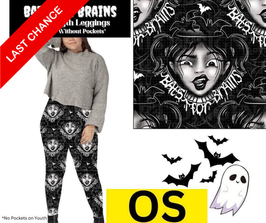 Bats For Brains Full Length Leggings w/ Pockets