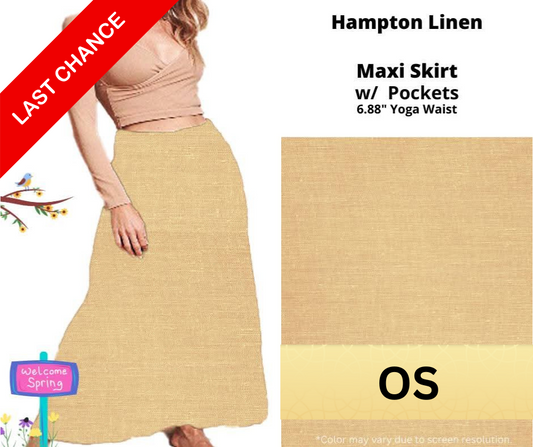 Hampton Linen Maxi Skirt