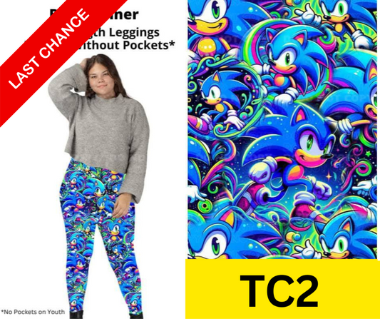 Blue Runner Full Length Leggings w/ Pockets