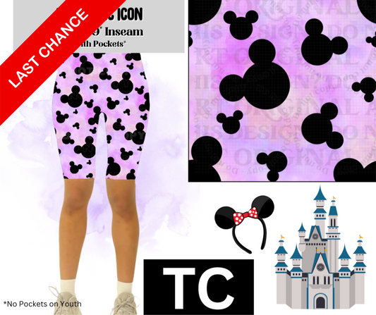 Pink Lilac Icon Jamaica Shorts w/ Pockets
