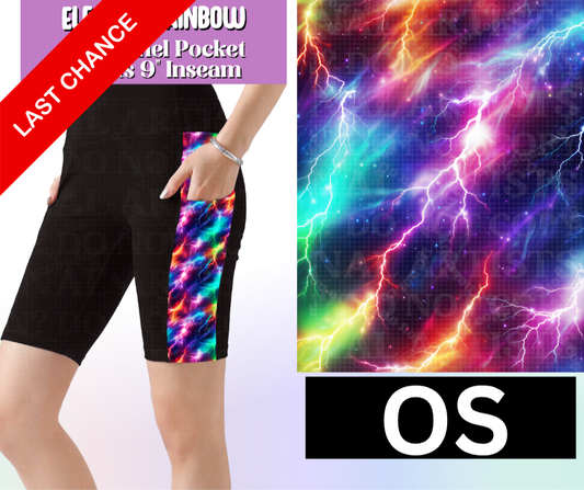 Electric Rainbow Side Panel Pocket Jamaica Shorts
